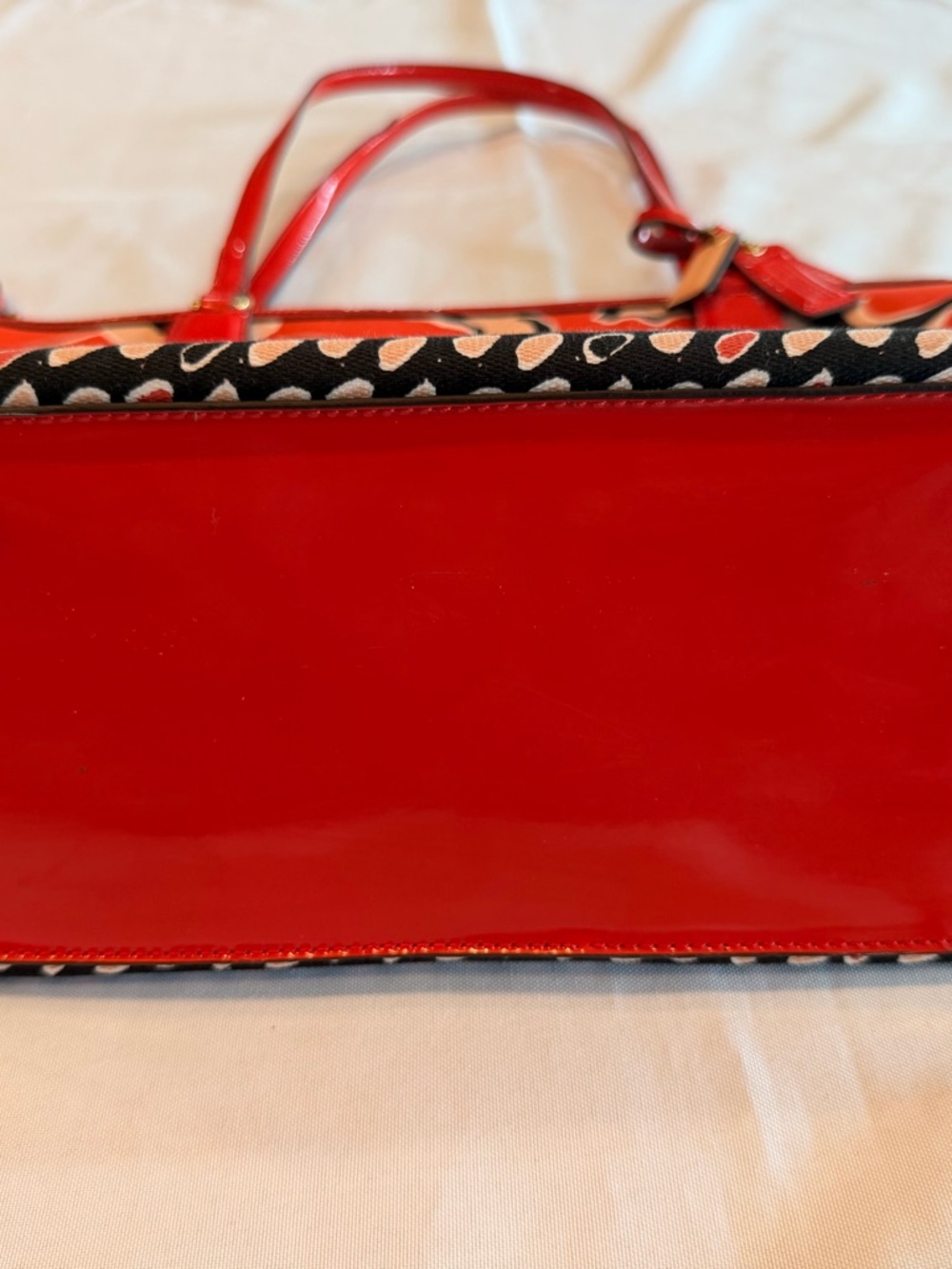 Coach No 25123 Poppy Orange Floral Scarf Tote Satchel - Picture 5 of 14